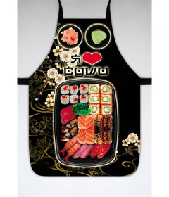 Фартук, повар, суши